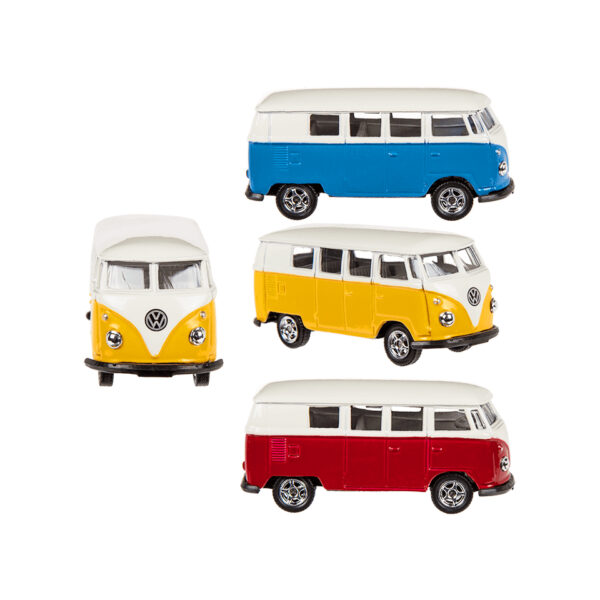 Μοντέλο αυτοκινήτου, VW T1 Bus 1963, μεταλλικό με πλαστικό, 7,5 cm