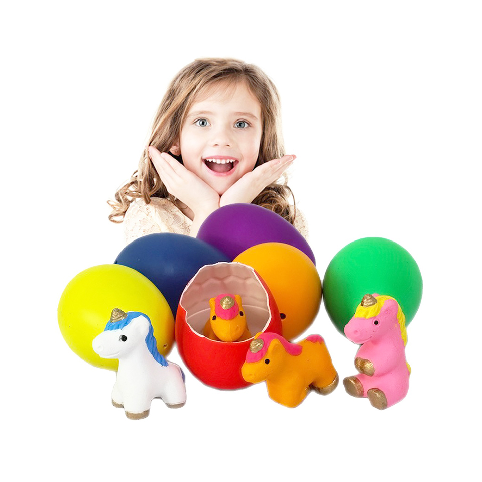 Παιχνίδι Εκολλαπτόμενος Μονόκερος σε Αυγό 6 cm