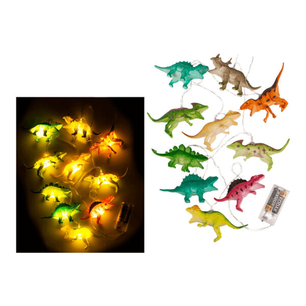Φωτάκια με 10 LED, Δεινόσαυρος, L: 1, 70 m, για 2 mignon μπαταρίες (AA) (Led Light)