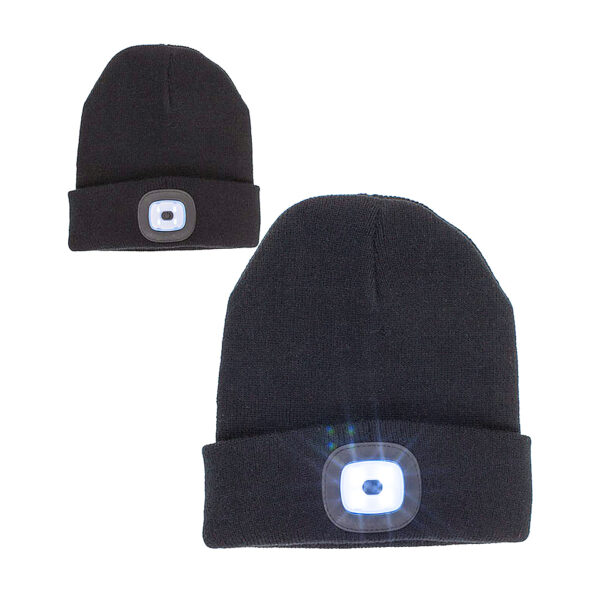 Μαύρος Σκούφος με LED