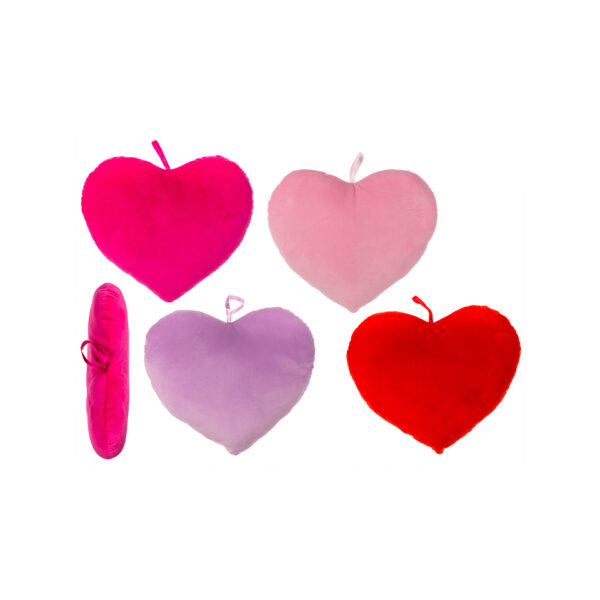 Βελούδινο μαξιλάρι, καρδιά, 35 cm (Valentine's Day)
