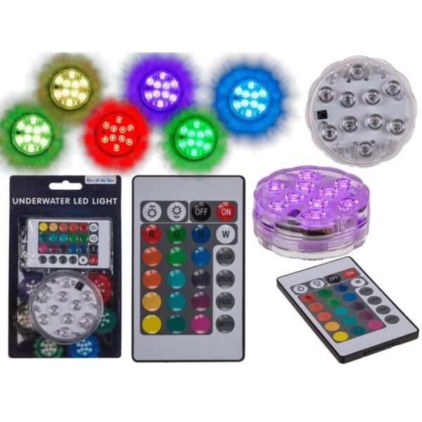 Φωτιστικό , με 10 LED που αλλάζουν χρώμα & τηλεχειριστήριο (αδιάβροχο) για 3 μπαταρίες (AAA) GADGET