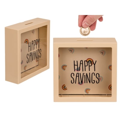 Κουμπαράς με ουράνιο τοξο Happy savings 15 εκ Money Box