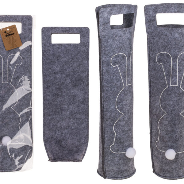 Σακούλα κρασιού Felt, Πασχαλινό λαγουδάκι, περ. 15 x 41 x 9 εκ -  Packaging