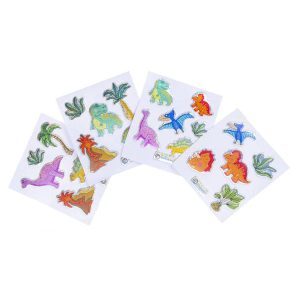 Αυτοκόλλητα γυαλιστερά, Δεινόσαυροι 7X11.5Cm