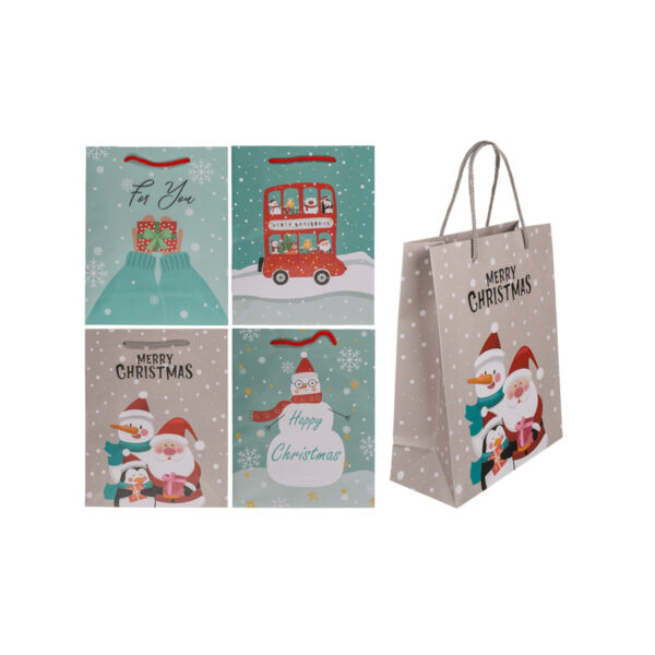 Χριστουγεννιάτικη Χάρτινη Σακούλα Δώρου, Winter Wonderland, ca. 18 x 8 x 23 cm CHRISTMAS