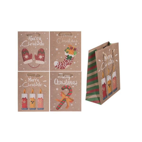 Χριστουγεννιάτικη Σακούλα Δώρου Χάρτινη Christmas Warms, ca. 18 x 8 x 23 εκ CHRISTMAS