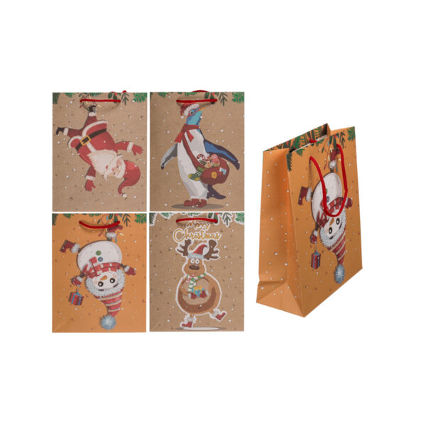 Χριστουγεννιάτικη Σακούλα Δώρου Χάρτινη Ooops…., ca. 18 x 8 x 23 εκ 12/polybag CHRISTMAS