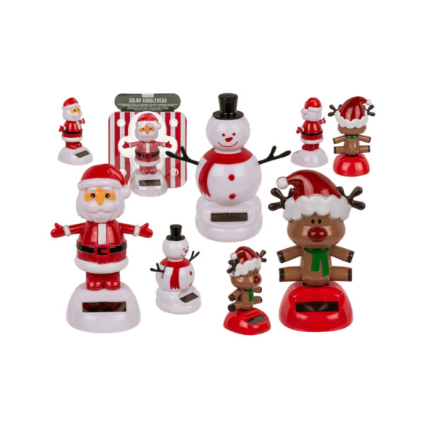 Χριστουγεννιάτικο ηλιακό διακοσμητικό, Happy Xmas Dancer, 6.5 x 6 x 10.5 cm CHRISTMAS