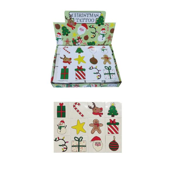 Χριστουγενιάτικα Σετ από πολύχρωμα τατουάζ CHRISTMAS