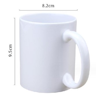 Λευκή Κούπα με Δυνατότητα Εκτύπωσης 9,5x8,2cm