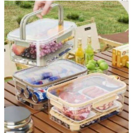 Φαγητοδοχείο με χερούλι και διάφανο καπάκι