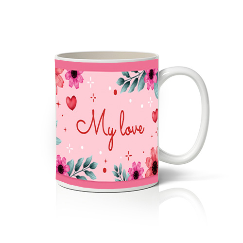 Κούπα Valentine Ροζ <>