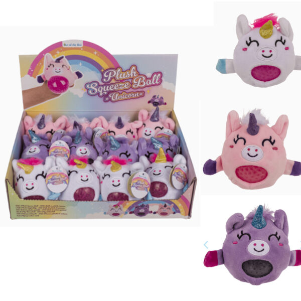 Μπαλάκι λούτρινο squeeze Μονόκερος 6,5 εκ