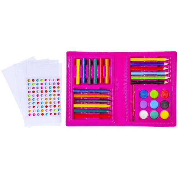 Σετ ζωγραφικής μονόκερος με αυτοκόλλητα με γκλιτερ για νύχια και αυτάκια  17X12X2.5CM