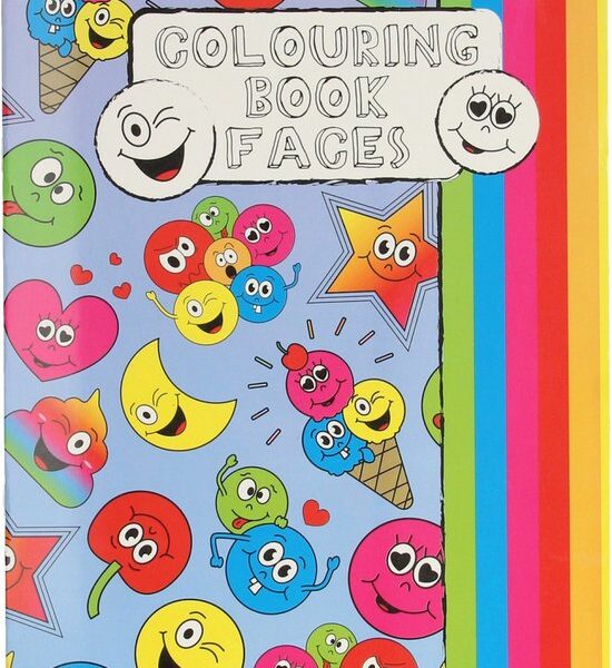 Τετράδιο Ζωγραφικής "emotion faces" με Αυτοκόλλητα 20X28cm