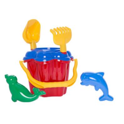 Κουβαδάκι παραλίας, Σετ παιχνιδιών για άμμο με σχήμα λουλούδι - 6 στοιχεία 205x300