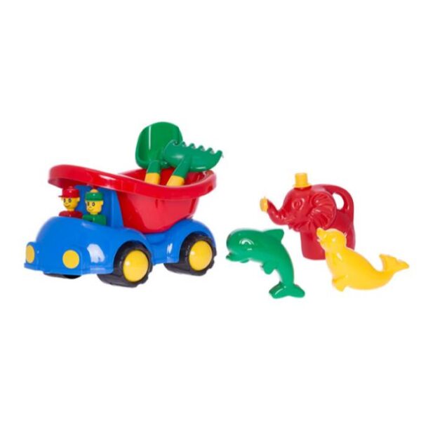 Όχημα με δοχείο για άμμο, παιχνίδια για την άμμο και ποτιστήρι 360x235x220