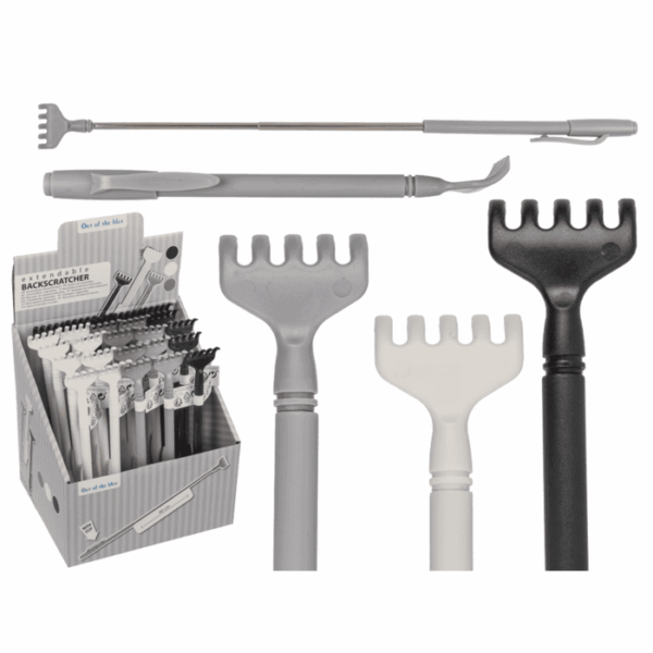 Πτυσσόμενη ξύστρα πλάτης 3 χρώματα  40 cm, 25/display