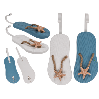 Ξύλινη Κρεμάστρα Flip Flops,
 23,5 x 8 cm