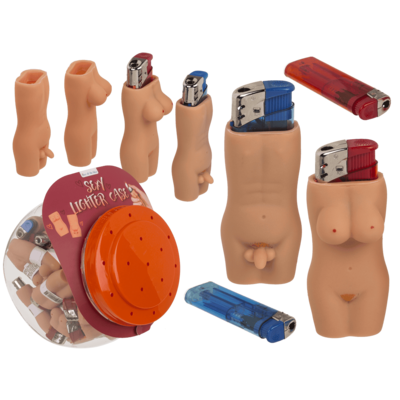 Θήκη αναπτήρα με αναπτήρα, Sexy, 2 σχέδια (20x Γυναίκες, 10x Άνδρες)