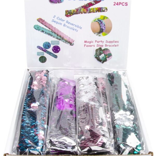 Βραχιολι Snap με παγιέτες Γοργόνα 21,5Cm