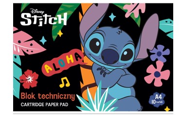 Stitch Μπλοκ ζωγραφικής A4 10 ΦΥΛ