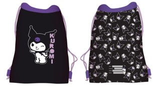 Σακίδιο με Κορδόνι Kuromi - Μαύρη