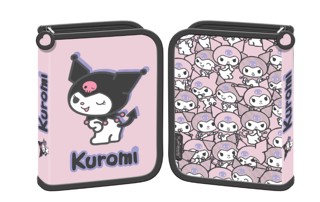 κασετίνα Kuromi με φτερά - Ροζ