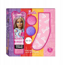 GIFT SET BARBIE - shower gel&shampoo 240ml, 2 x Bath bombs 55g, Socks
