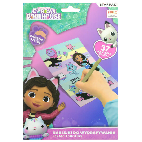 Σετ Αυτοκόλλητα Ξυσίματος Gabby's Dollhouse