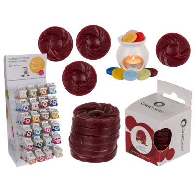 Αρωματικά Δισκάκια, Μήλο Κανέλα, Σετ 6 τμχ, 30 γρ.  4,5 x 4,54 x 6,5 εκ.