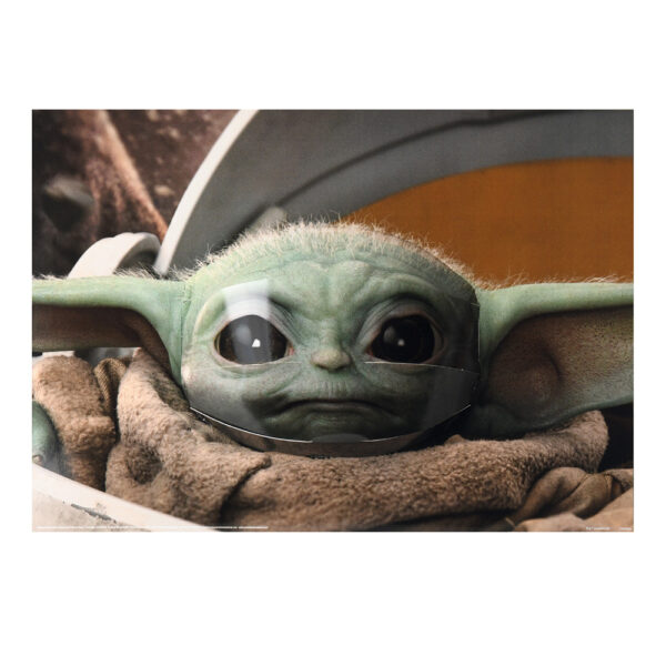 The Mandalorian (Grogu Face) 3d Poster (Popheads)