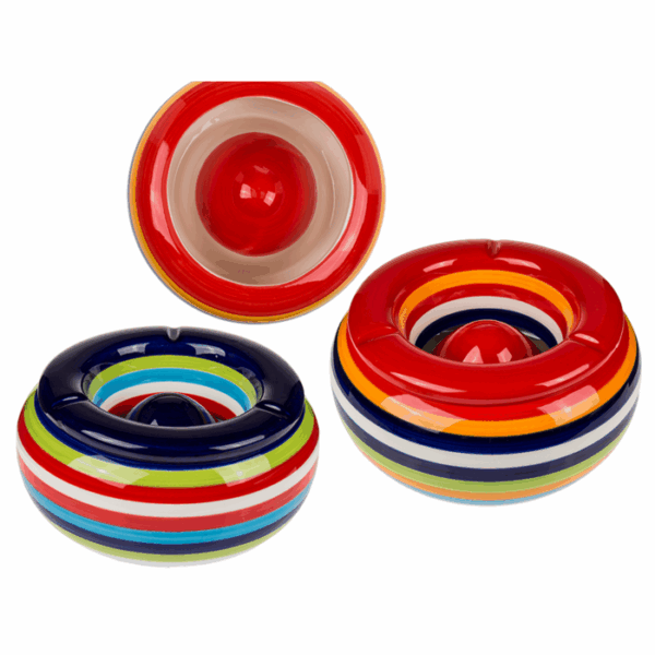 Κεραμικό τασάκι. 23 x 11 εκ., σε 2 χρώματα