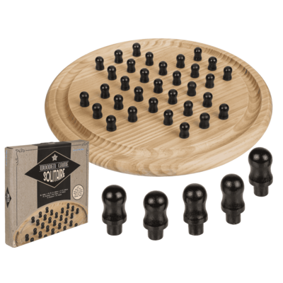 Ξύλο Παιχνίδι Πασιέντζα- 28,5 x 28,5 cm- Συσκευασία Δώρου