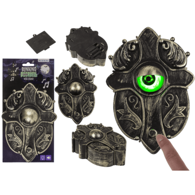 Κουδούνι πόρτας που αναβοσβήνει, με ήχο και LED, 14 x 28 εκ. Halloween