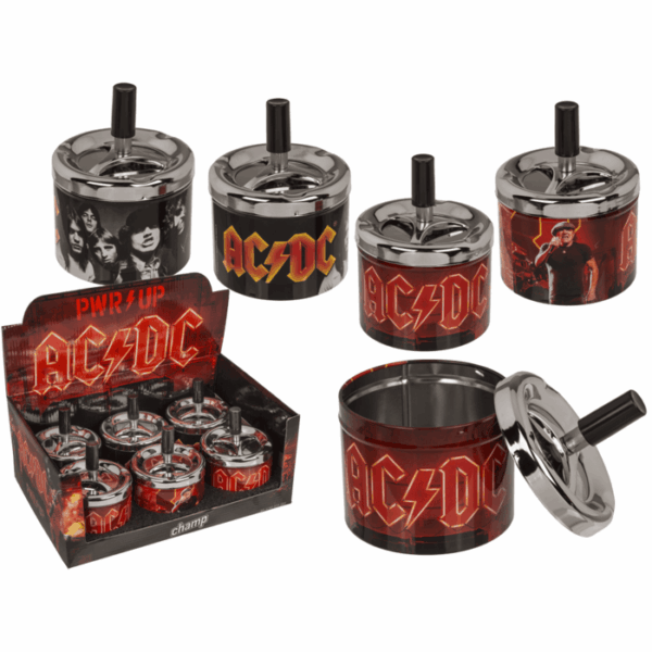 AC/DC, τασάκι, μικρό, με περιστρεφόμενη λειτουργία