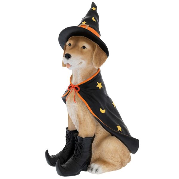 Μαυρη/Μπεζ Πολυρεζιν Φιγουρα Σκυλου Halloween 18Χ25Χ47Εκ