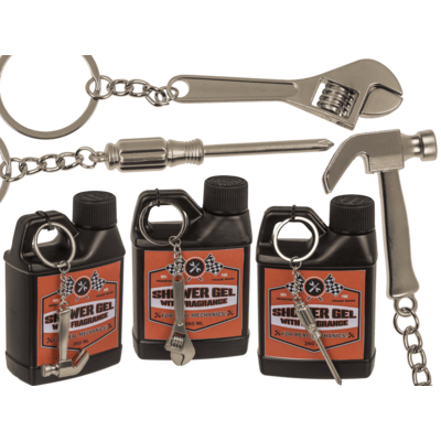 Shower gel, "Motor oil canister", 260 ml, με μεταλλικό μπρελόκ