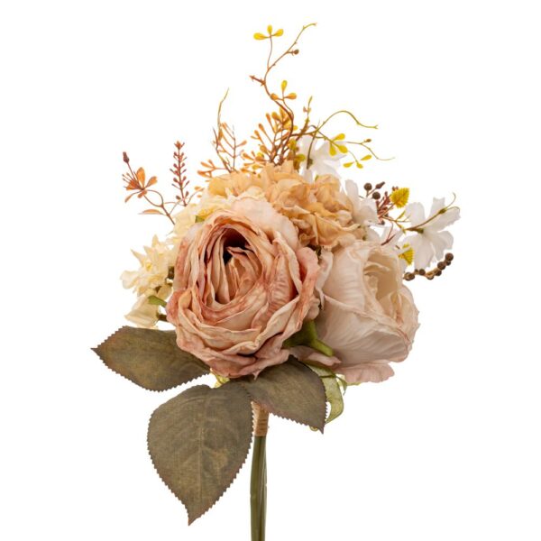 ΚΡΕΜ/ ΡΟΖ ΜΠΟΥΚΕΤΟ ΤΡΙΑΝΤΑΦΥΛΛΟ ΜΕ ΨΙΛΟΛΟΥΛΟΥΔΟ Χ33ΕΚ. ΦΥΤΑ