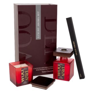 ΣΕΤ/2 ΚΟΚΚΙΝΟ ΑΡΩΜΑΤΙΚΟ ΧΩΡΟΥ ΜΕ ΣΤΙΚ 100ml & ΚΕΡΙ 90gr ΣΕ ΣΥΣΚΕΥΑΣΙΑ ΠΟΛΥΤΕΛΕΙΑΣ ΑΡΩΜΑΤΙΚΑ