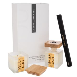 ΣΕΤ/2 ΛΕΥΚΟ ΑΡΩΜΑΤΙΚΟ ΧΩΡΟΥ ΜΕ ΣΤΙΚ 100ml & ΚΕΡΙ 90gr ΣΕ ΣΥΣΚΕΥΑΣΙΑ ΠΟΛΥΤΕΛΕΙΑΣ ΑΡΩΜΑΤΙΚΑ