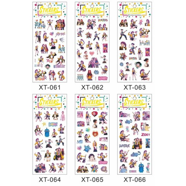 Αυτοκόλλητα σετ Demon H σετ 2 σελίδων 12 τεμαχίων το σακουλάκι