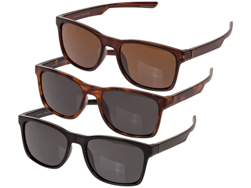 Γυναικεία γυαλιά ηλίου 3 ανάμεικτα (6x μαύρα, 3x ντεμί καφέ, 3x trans. σκούρο καφέ)