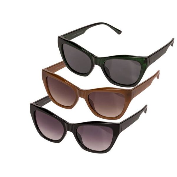 Γυαλιά ηλίου γυναικεία,3 assorted (6x black, 4x dark brown, 2x dark green)