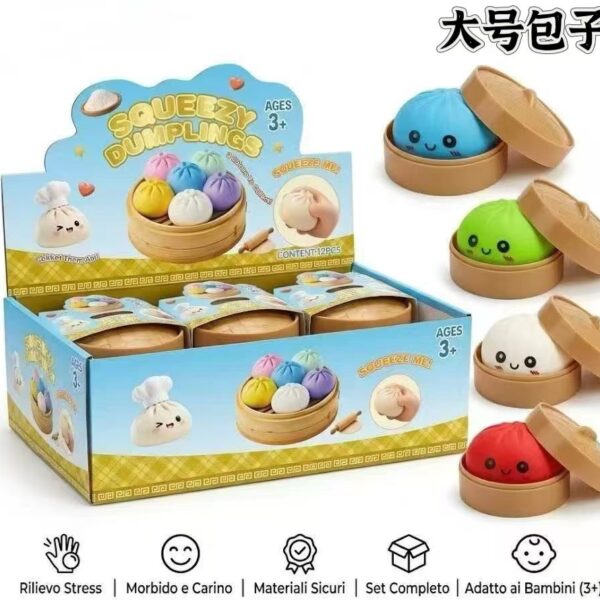 Dumpling παιχνίδι squeeze  σε διάφορα χρωματα
